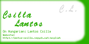csilla lantos business card